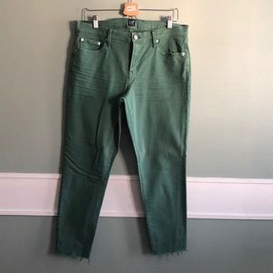 Gap green stretch jeggings